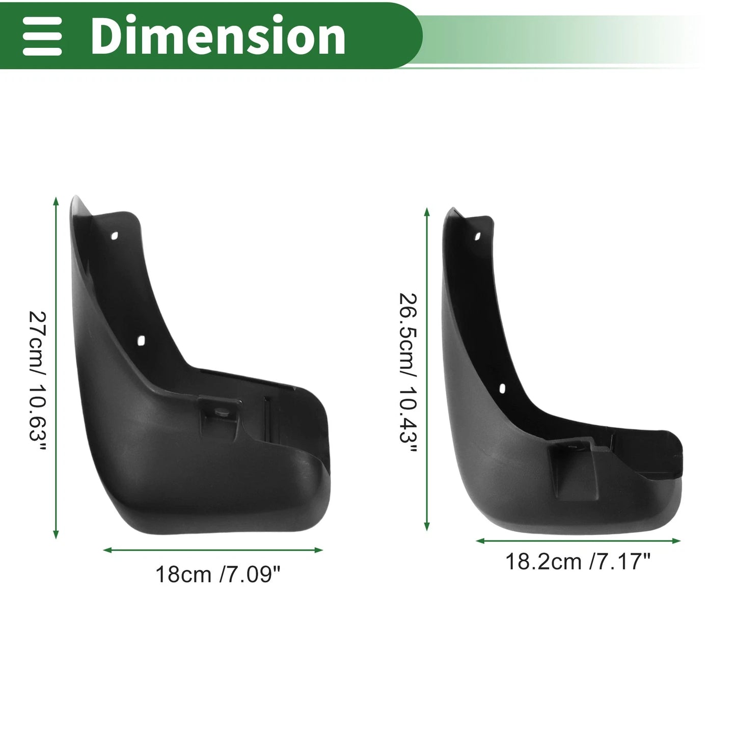 Mud Flaps for Chevrolet Captiva W Mount (2009-2019)