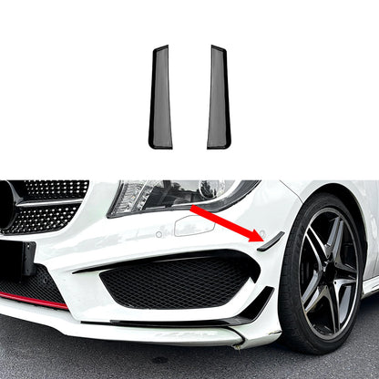 6 x Gloss Black Front Bumper Side Air Vent Trims for Benz GLA C117 (2013-2015)