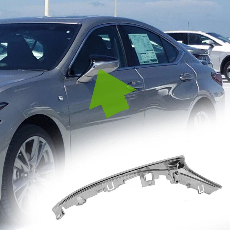 Chrome Driver Side Rearview Mirror Strip Trim for Lexus ES LS UX RC (2019-2022)