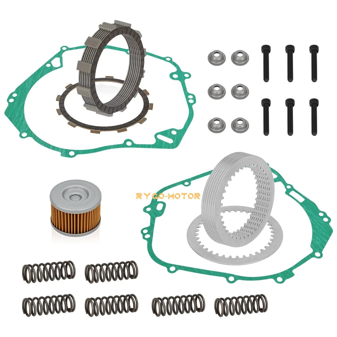 Clutch Friction Plates, Gasket, Oil Filter for Polaris Predator Outlaw 500