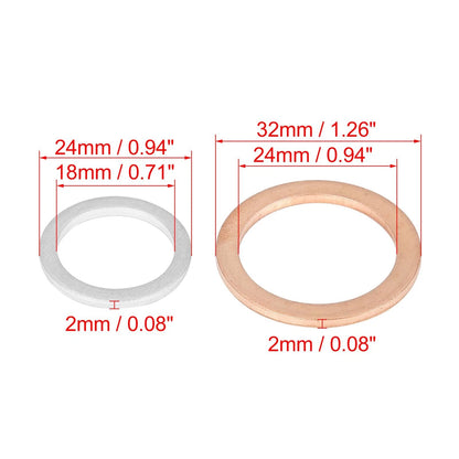 1 Oil Drain Plug Gaskets for Toyota