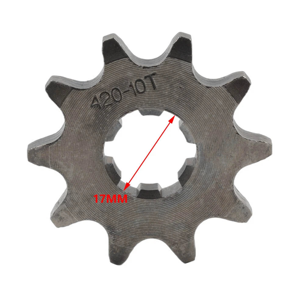 17mm 10T Front Sprocket for 50cc 70cc 90cc 110cc 125cc 140cc ATV Pit Dirt Bike