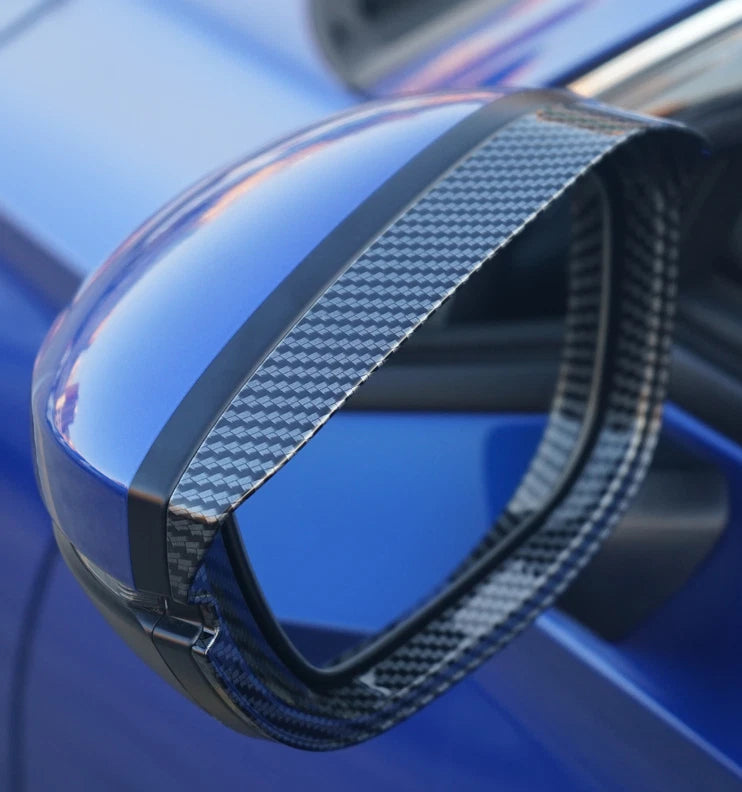 Side Mirror Frame Rain Guard Carbon Fiber Cover Trim for Honda Civic (2022-2023)
