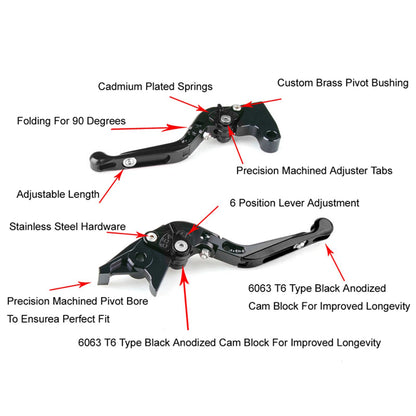 Adjustable Brake Clutch Lever for Yamaha YZF R125 (2008-2011)