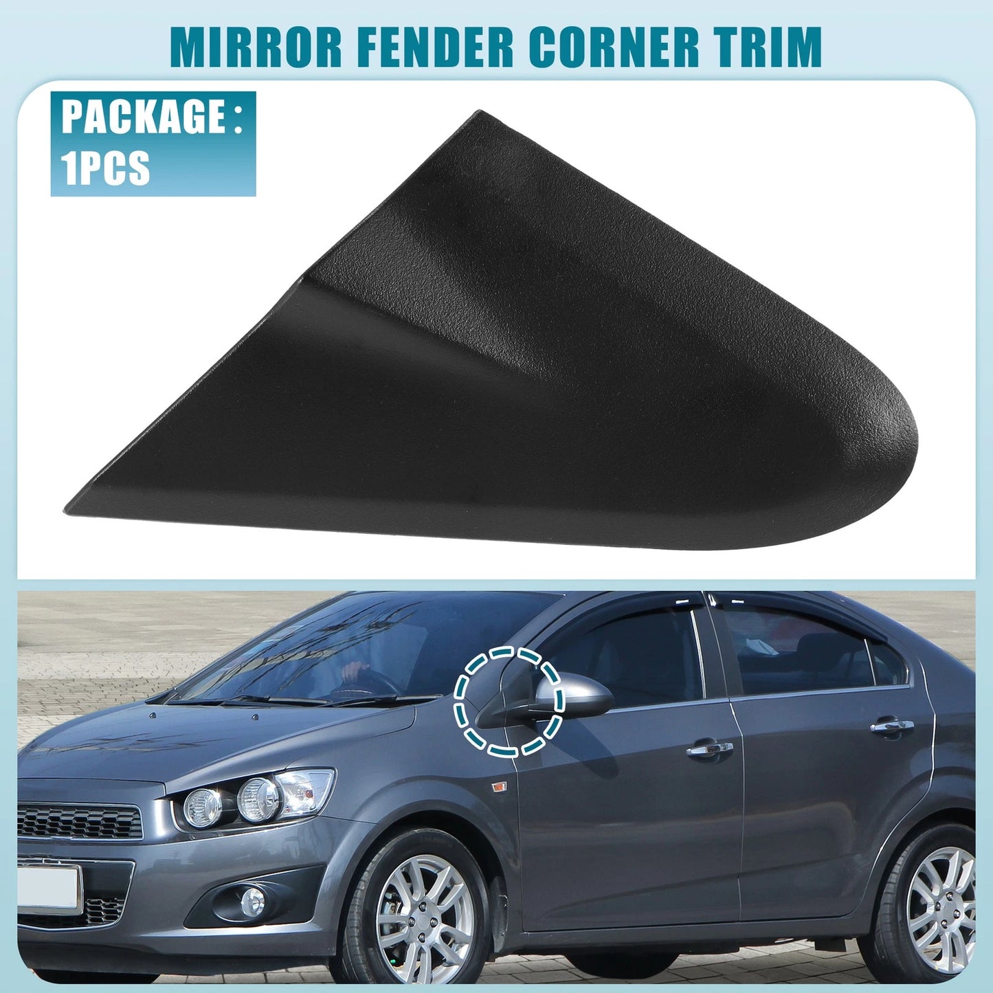 Left Mirror Triangle Fender Cover for Chevrolet Sonic (2012-2020)