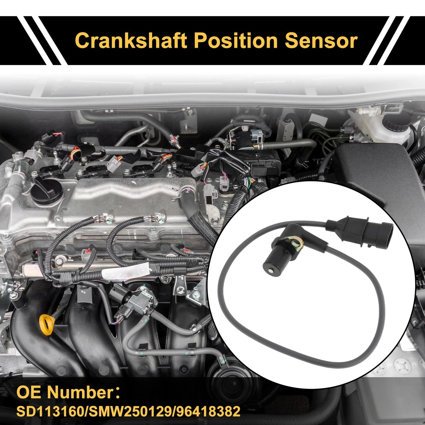 1 x 2.4 Crankshaft Position Sensor for Chevrolet Captiva (2006 - 2016)