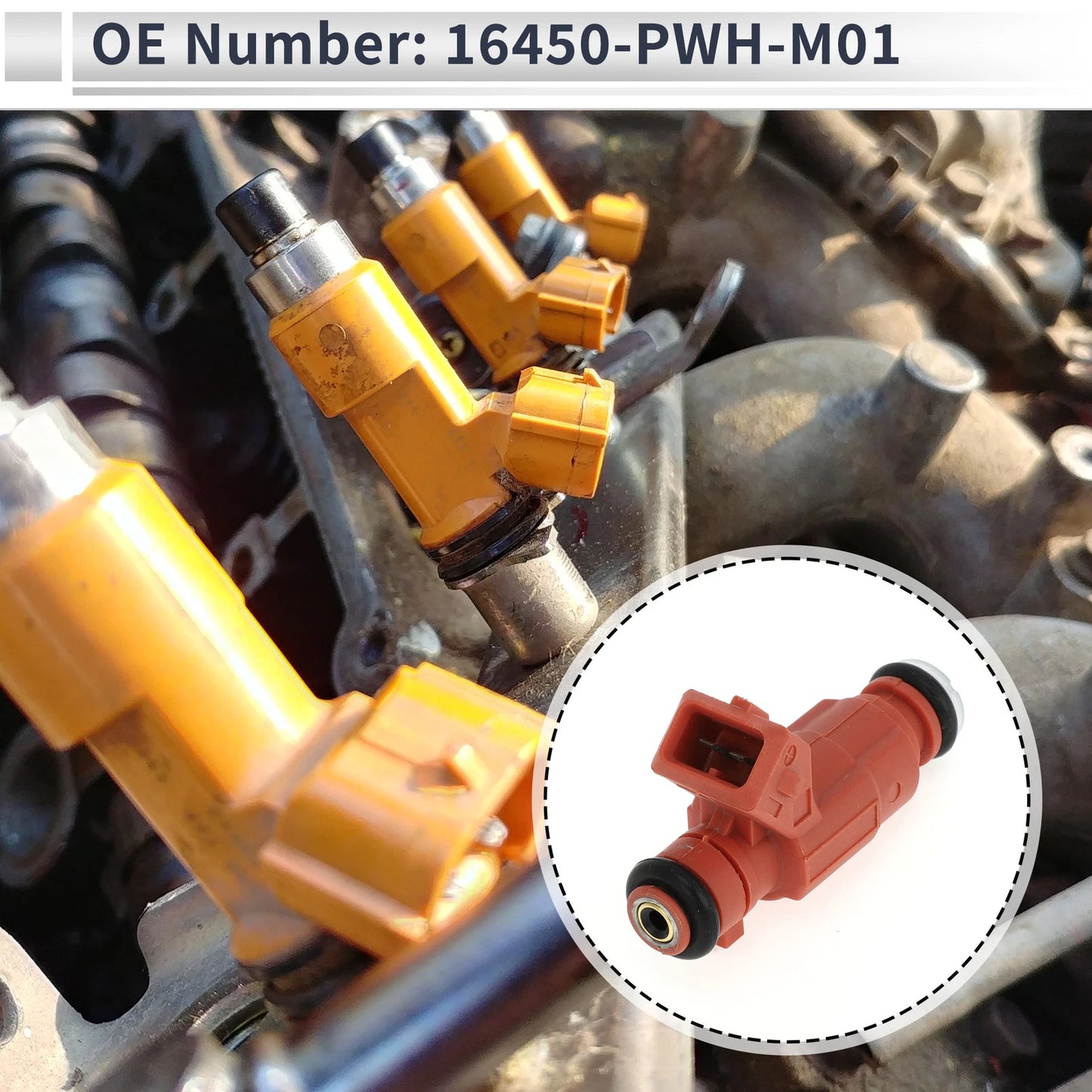 Fuel Injector 1 Pc for Honda Fit 1.4 8V (2003-2008)