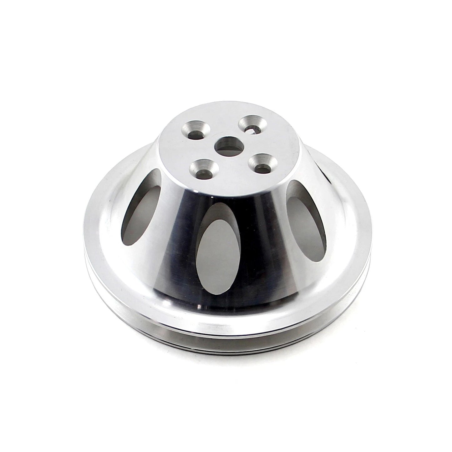 SBC 350 Billet Aluminum Short Water Pump & Pulley for Chevy
