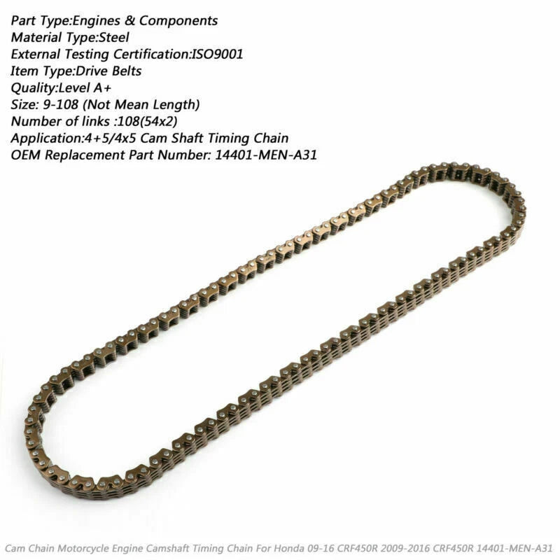 Timing Chain 108 Link for Honda CRF450R (2009-2016)