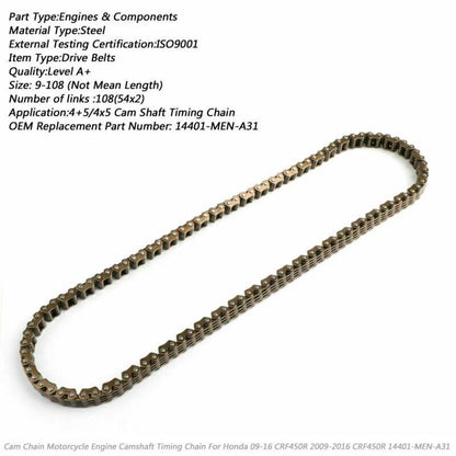 Timing Chain 108 Link for Honda CRF450R (2009-2016)