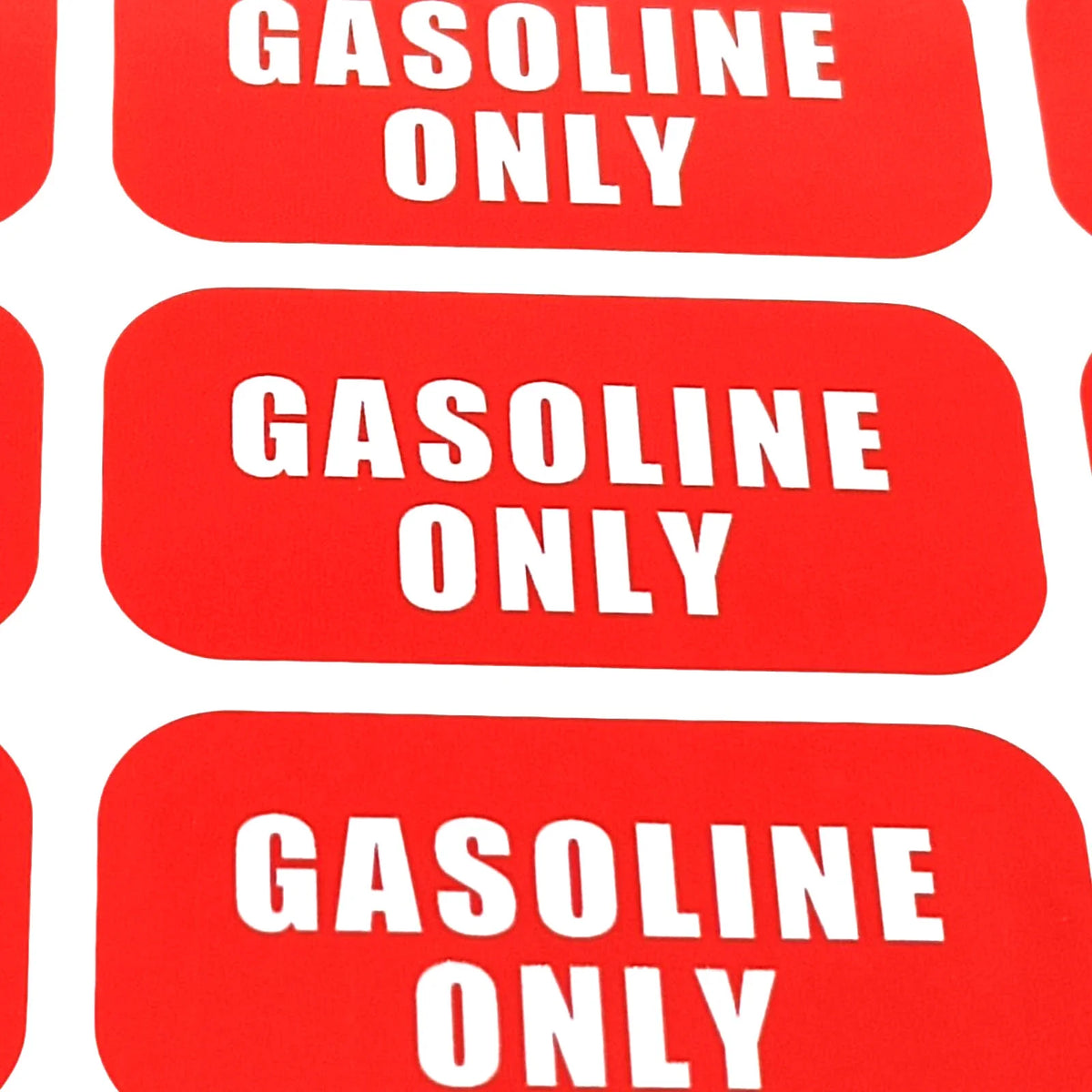 Gasoline Only Fuel Caution Warning Decal for Boat, PWC, Jet Ski, 24x