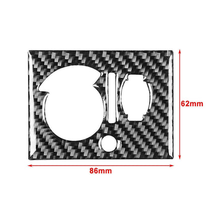 Headlight Switch Panel Cover Trim Black Carbon Fiber for Dodge Challenger (2008-2014)