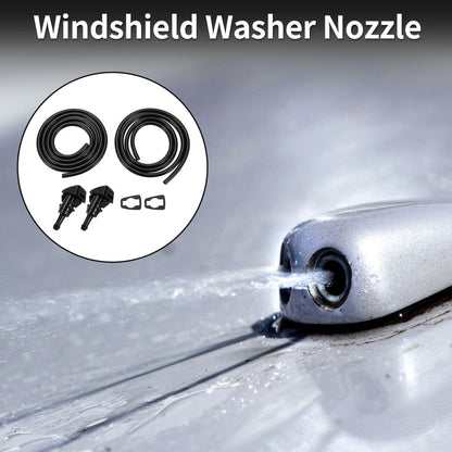 Windshield Washer Nozzle & Gasket, Fluid Hose for Jeep (2007-2018)