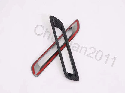 Rear Fog Light Cover Trim for 2019-2023 Toyota RAV4 Carbon Fiber 2 x Pieces