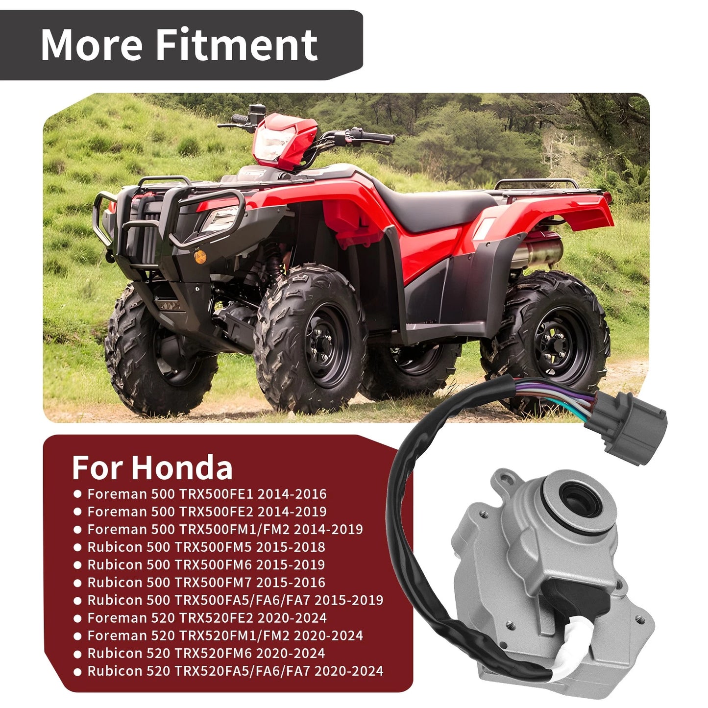 Front Differential Actuator for Honda Foreman Rubicon 500 (2015–2019)
