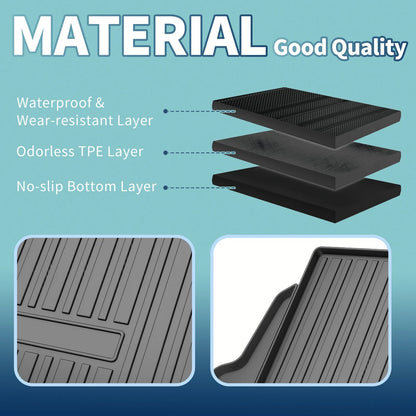 Flat Face Cargo Liner Rear Boot Mat for Toyota Prius (2023-2024) 1 x TPE