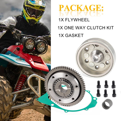 Starter One Way Clutch w/ Flywheel for Yamaha Warrior 350 1990-2001 YFM350