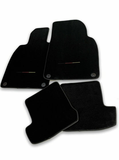 Floor Mats for Porsche Cayman 987 LHD Carpet Germany Flag (2006-2012)