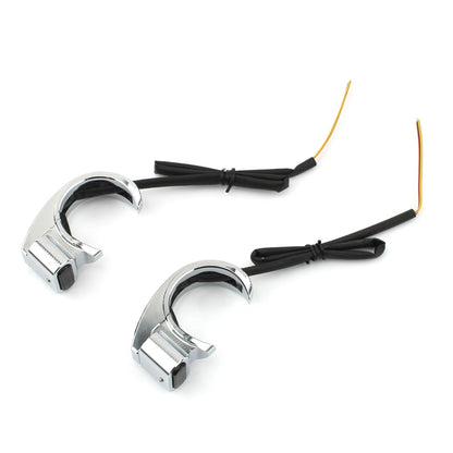 Front Turn Signal Light LED 39-41mm for Harley Dyna