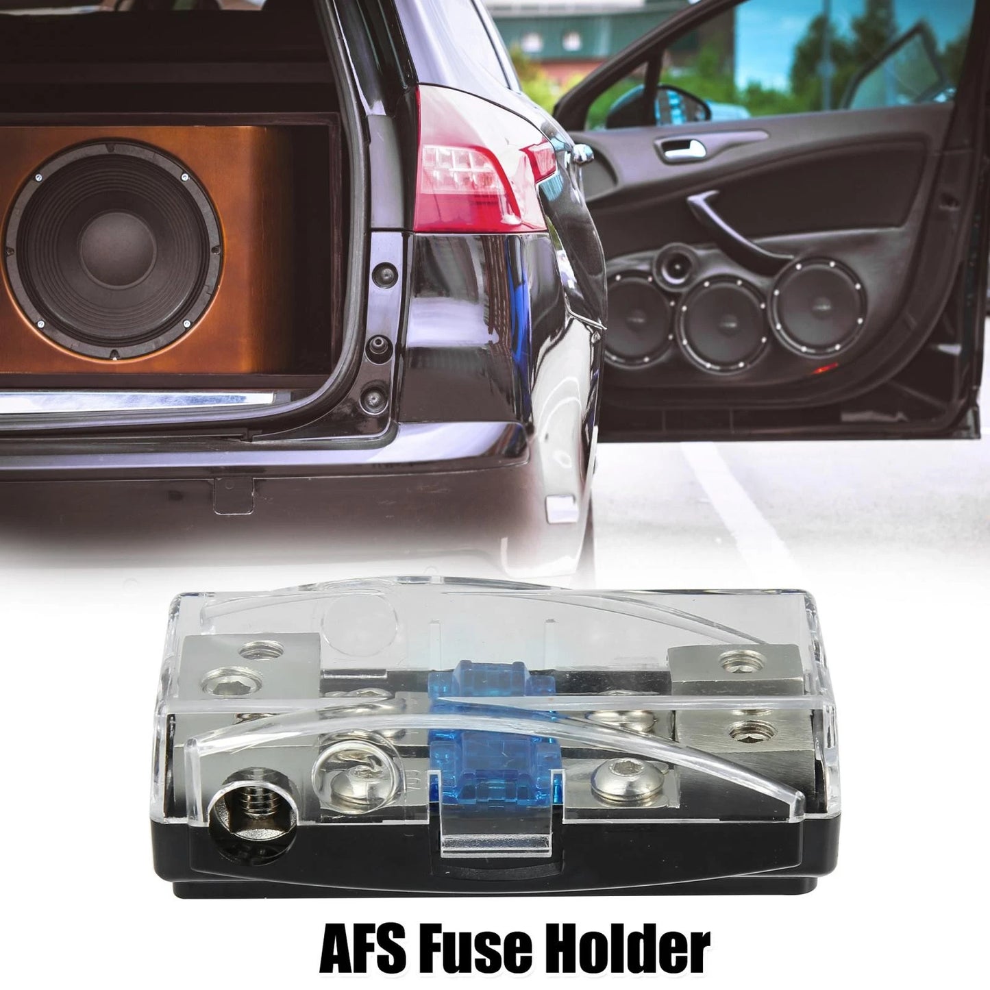 AFS Fuse Holder Distribution Block with 60 Amp Mini ANL Fuses for Car