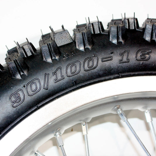 16" Alloy Rear Wheel Rim & Knobby Tire for PIT Trail Dirt Bike (90-100)