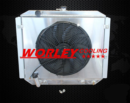2R Aluminum Radiator + Fan Shroud for Mitsubishi Pajero NJ NK NL 3.5L V6 (94-00)