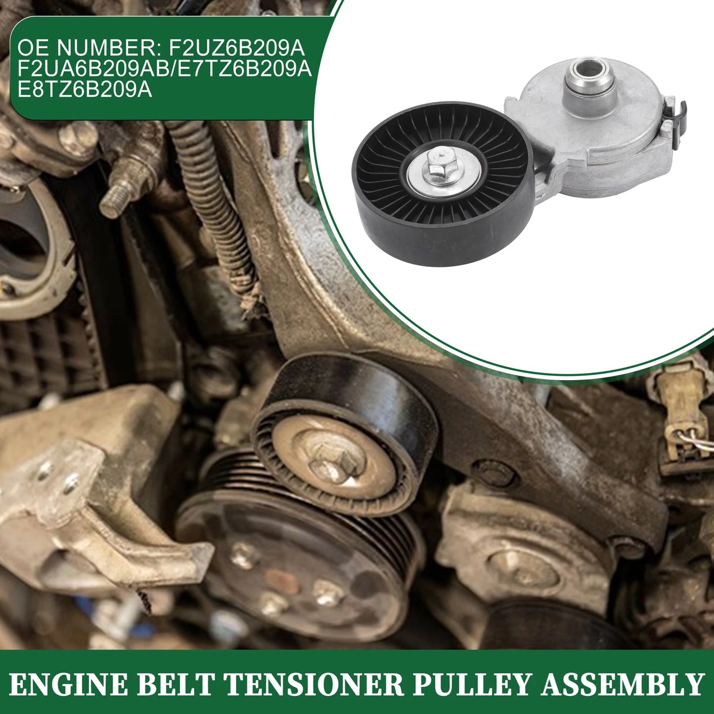 Engine Belt Tensioner Pulley for Ford Bronco (1987-1996)