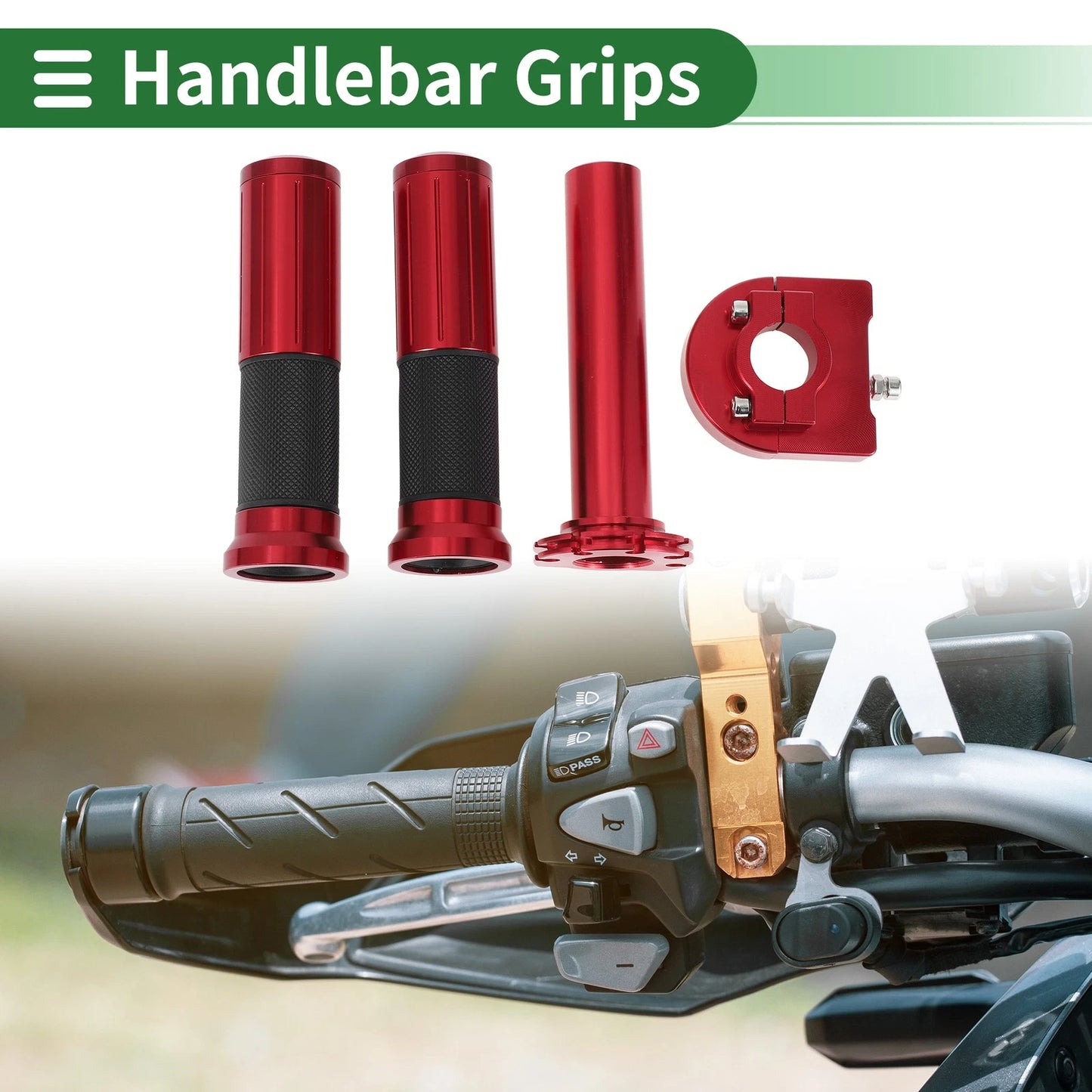 Hand Grips Cover Kit / Vertical Stripe Pattern for Motorcycle