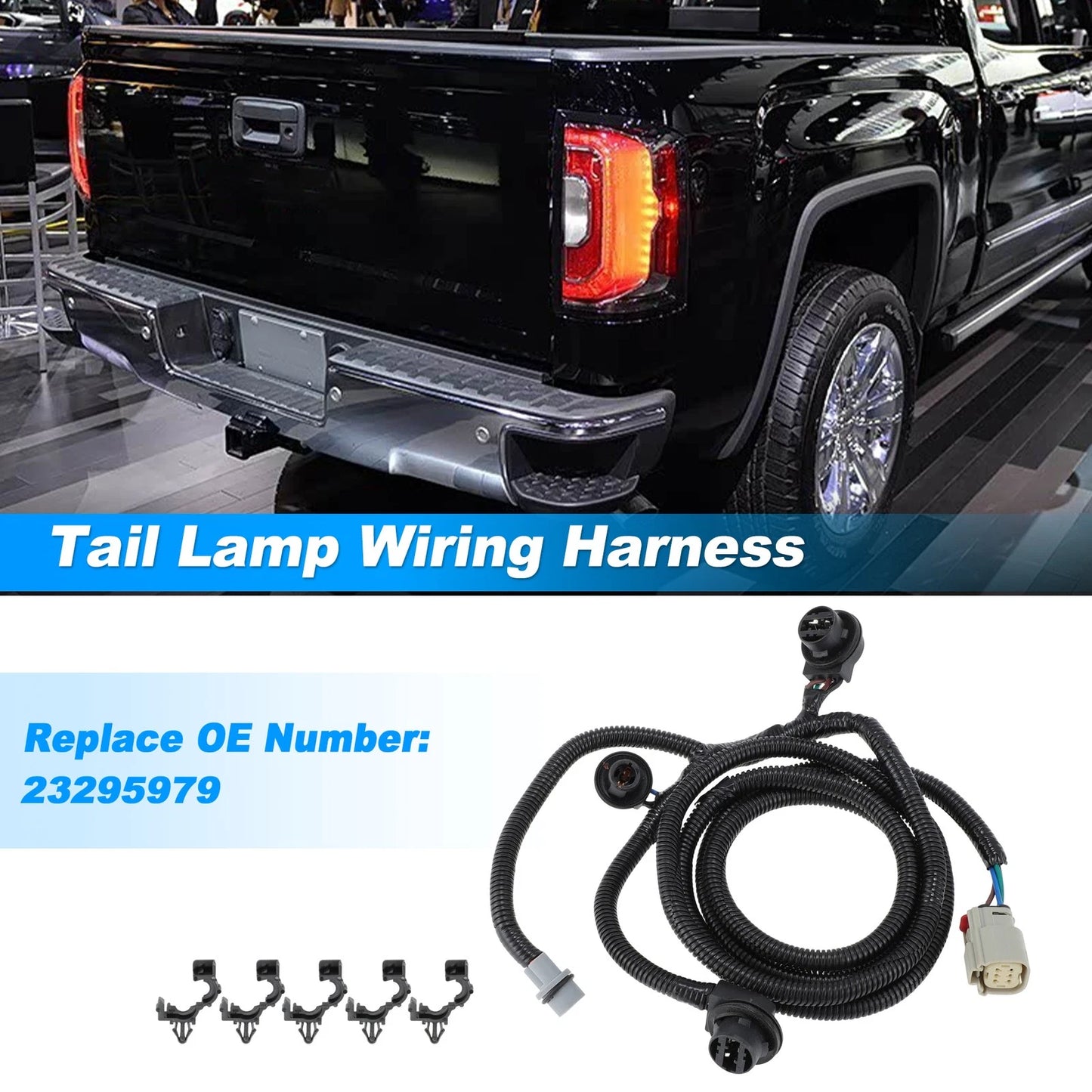 Passenger Side Tail Lamp Wiring Harness for GMC Sierra (2016-2019)