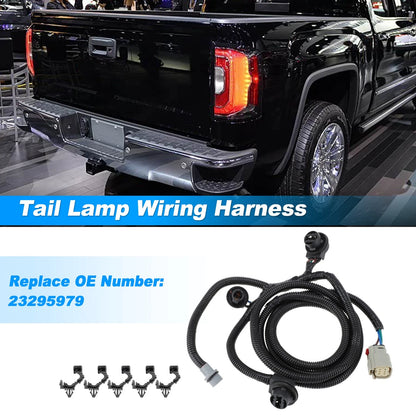 Passenger Side Tail Lamp Wiring Harness for GMC Sierra (2016-2019)