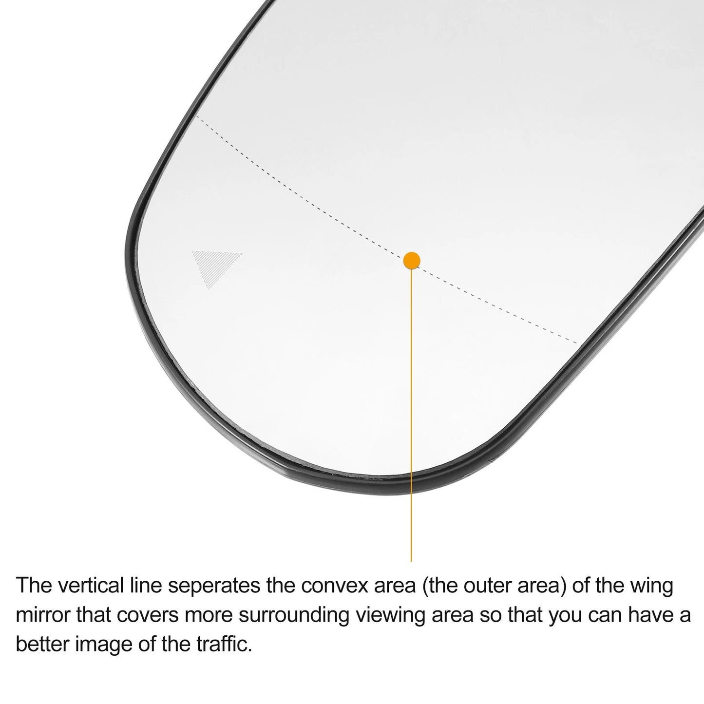 Heated Left Side Mirror Glass for Jeep Cherokee (2014-2019)