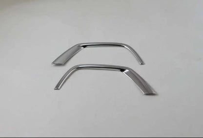 Front & Rear Fog Light Cover Trim for 2017-2021 JEEP Compass Chrome 4 x Pieces