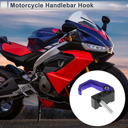 Square Fingerprint Motorcycle Hanging Hook 1 x Blue Black 42mm for Motorcycle