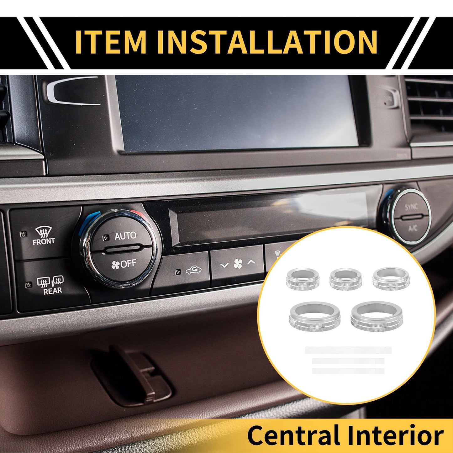 Air Conditioner Volume Switch Knob Cover Ring for Ford Maverick (2022)
