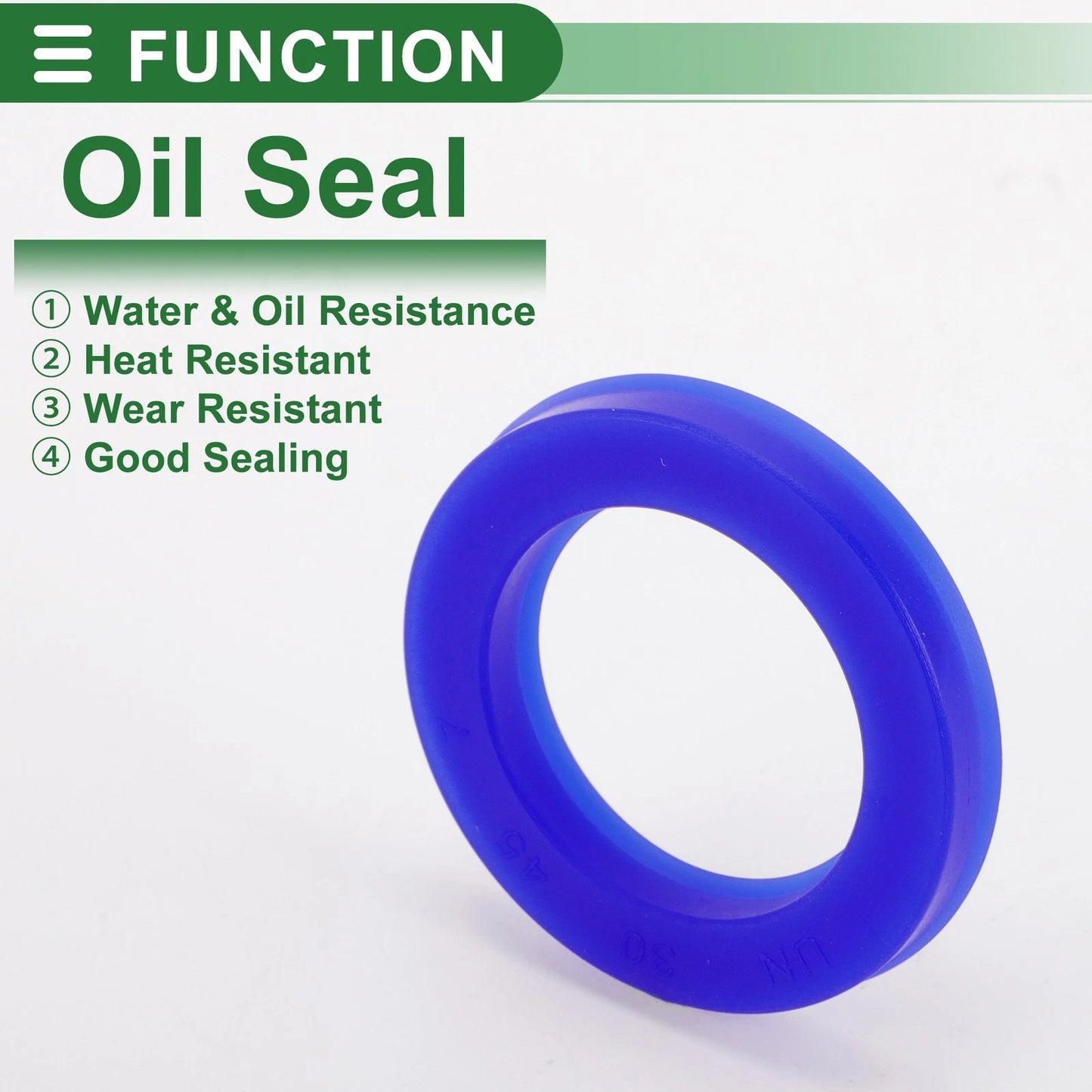 Oil Seal 30x45x7mm 5 Pcs Seal Ring Rotary Shaft TPU Blue High Pressure