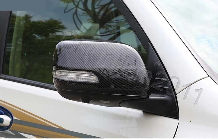 ABS Carbon Fiber Side Mirror Covers for Toyota FJ150 L/C PRADO (2010-2019)