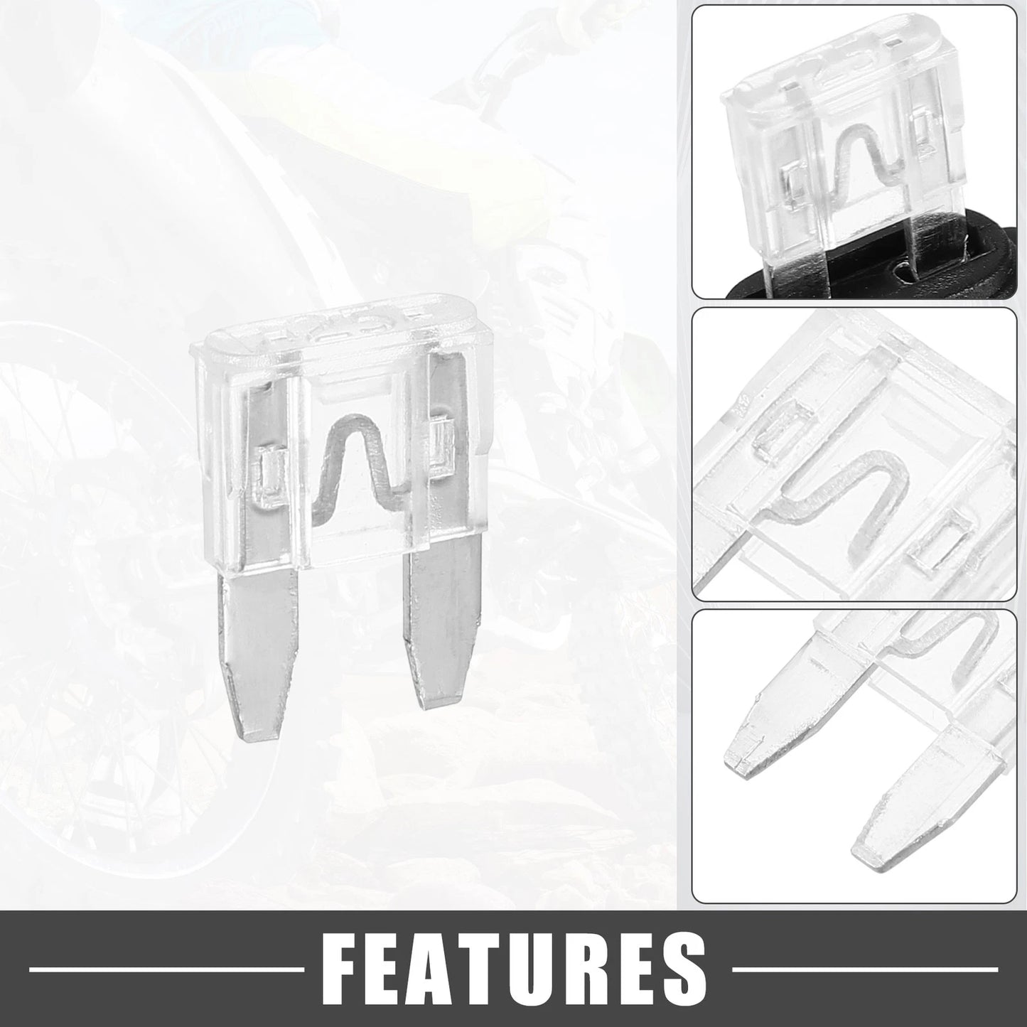 25A Mini Blade Style Fuse & 12 AWG Fuse Holder for Car