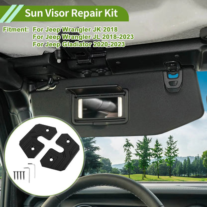 Sun Visor Repair Kit for Jeep Wrangler JK JL (2018)