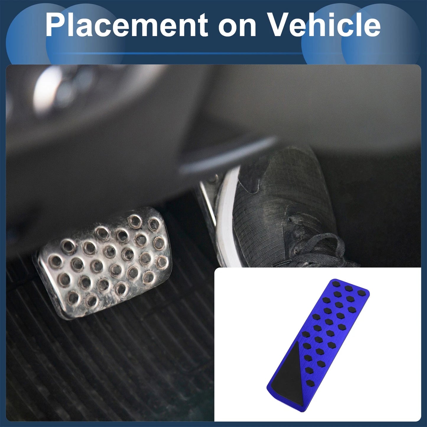 Footrest Pedal Cover for Jeep Grand Cherokee (2022-2025) - Aluminum Alloy Blue