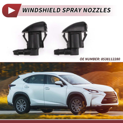 Front Windshield Washer Nozzle 2 x for Toyota Corolla (2005-2008)