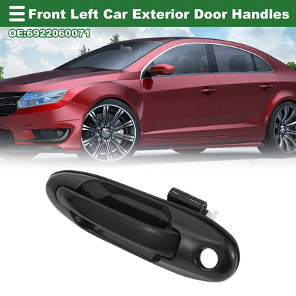 Black Front Left Exterior Door Handle for Toyota Land Cruiser (2008-2021)