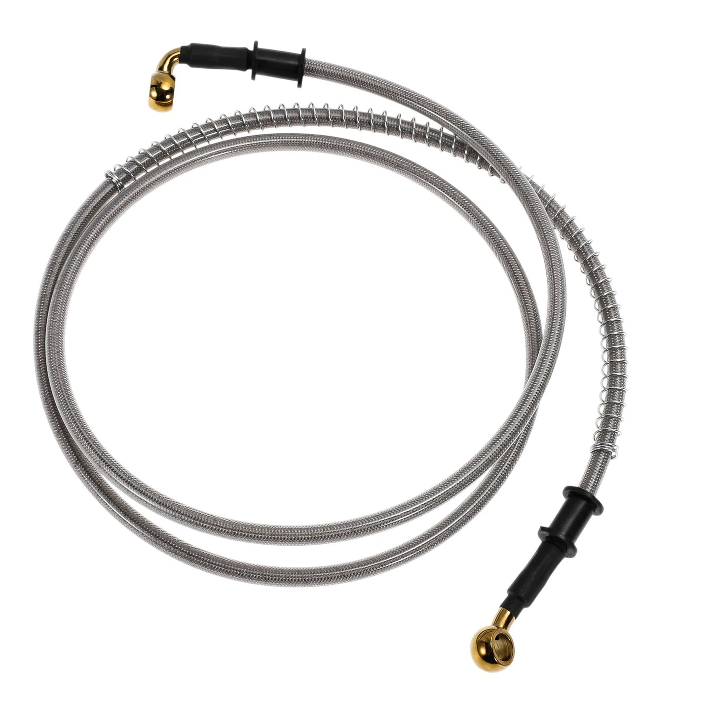 160cm Motorcycle Brake Clutch Oil Hose Line Silver Tone for Motorcycle