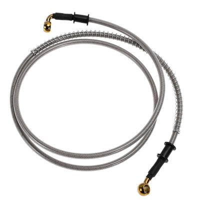 160cm Motorcycle Brake Clutch Oil Hose Line Silver Tone for Motorcycle