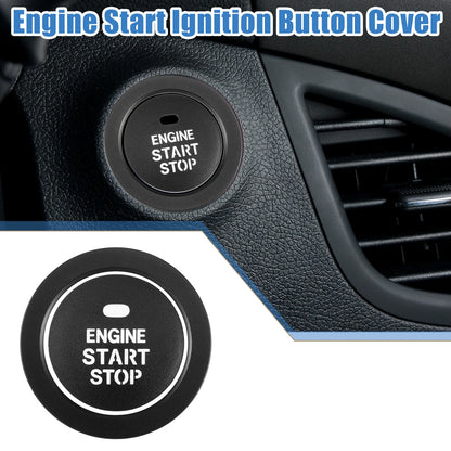 Engine Ignition Button Decal for Hyundai Sonata 2011-2014 Aluminum Alloy Black