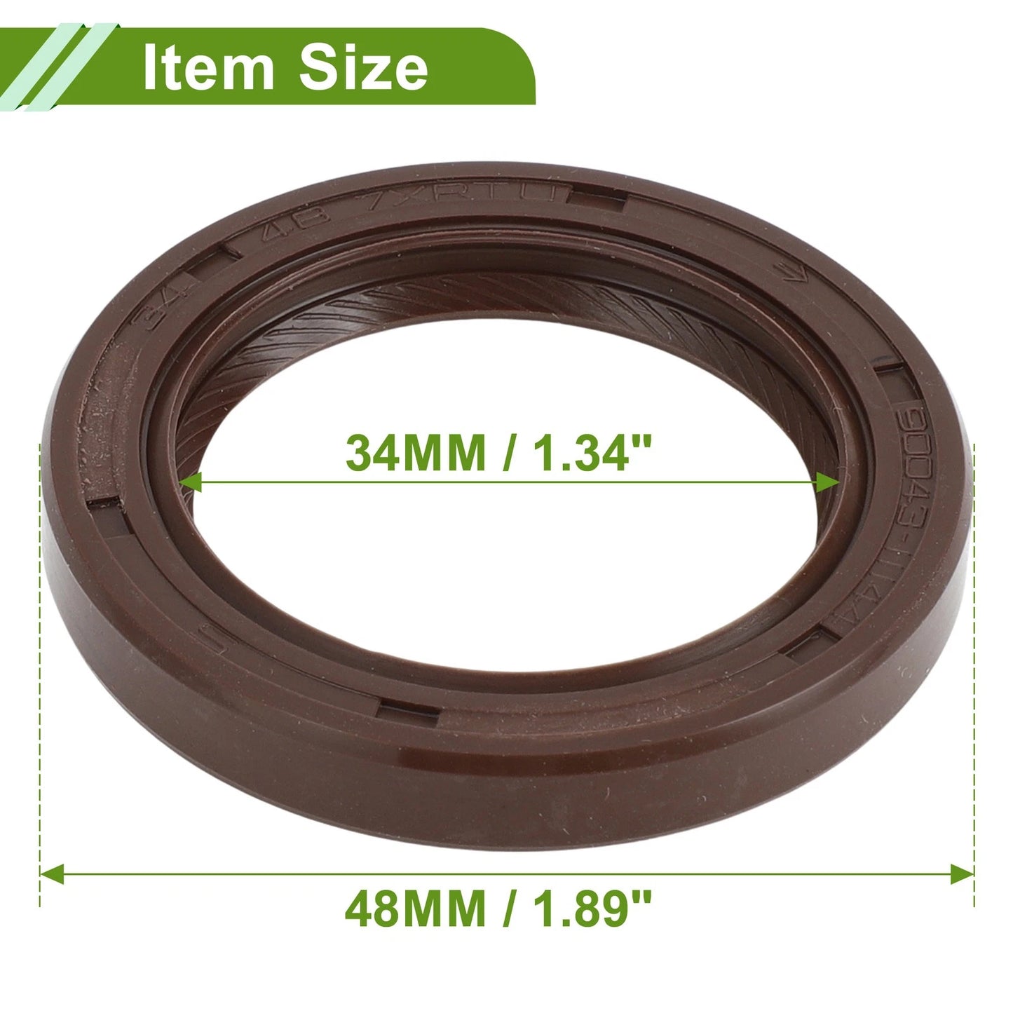 Front Crankshaft Oil Seal for MAZDA MX3 Mk5 Mk6 (1991-1998) 1 x Seal