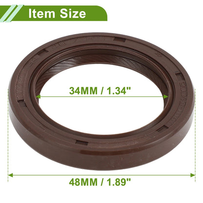 Front Crankshaft Oil Seal for MAZDA MX3 Mk5 Mk6 (1991-1998) 1 x Seal