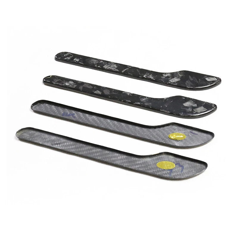Forging Real Carbon Fiber Exterior Door Handle Cover Trim fit For Tesla Model 3