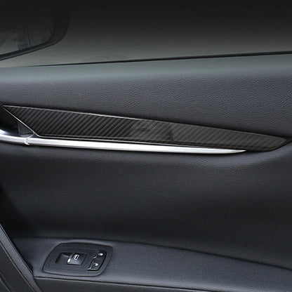 For Maserati Ghibli 2013-2021 Real Carbon Fiber Interior Door Panel Cover Trim