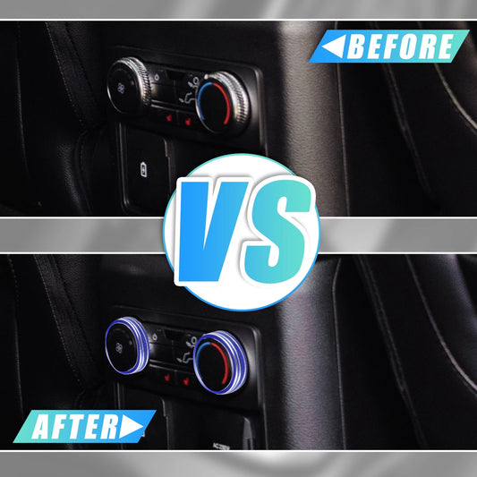 2 x Air Temperature AC Knob Covers for Ford Explorer
