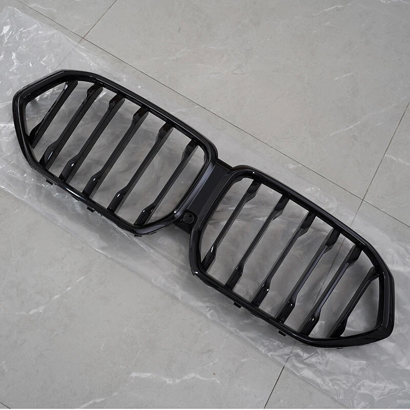 Gloss Black Single Line Kidney Grille for BMW X6 G06 X6M F96 (2020-Present)